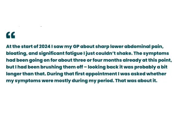 the experience from ovarian cancer's patient