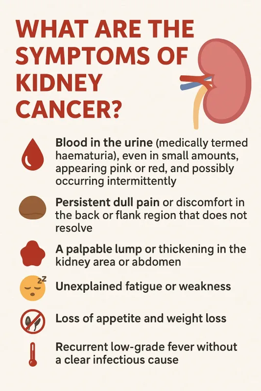 early symptoms kidney cancer warning