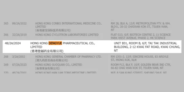 hongkong drug office gov approved