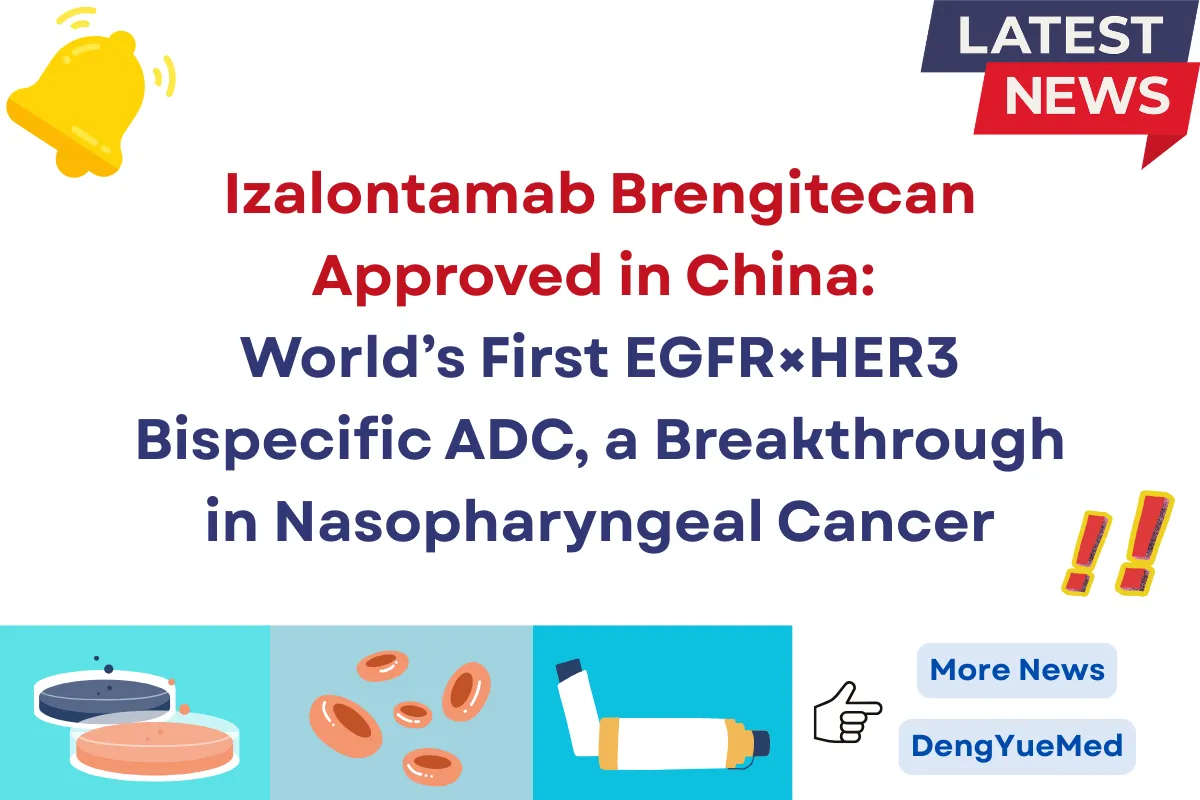 Izalontamab Brengitecan Approved in China: World’s First EGFR×HER3 Bispecific ADC, a Breakthrough in Nasopharyngeal Cancer Izalontamab Brengitecan Approved in China: World’s First EGFR×HER3 Bispecific ADC, a Breakthrough in Nasopharyngeal Cancer