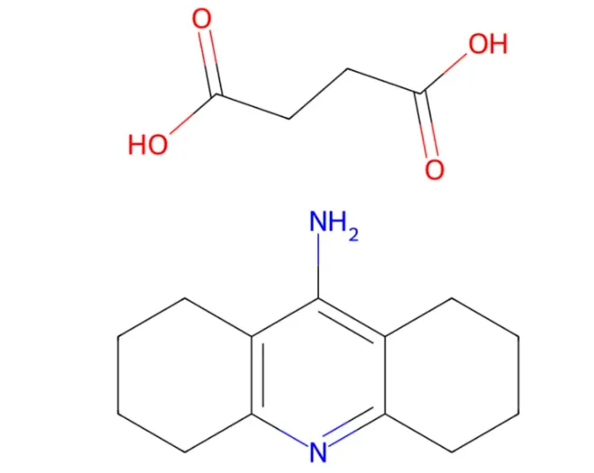 molecular structure of octahydroaminoacridine succinate