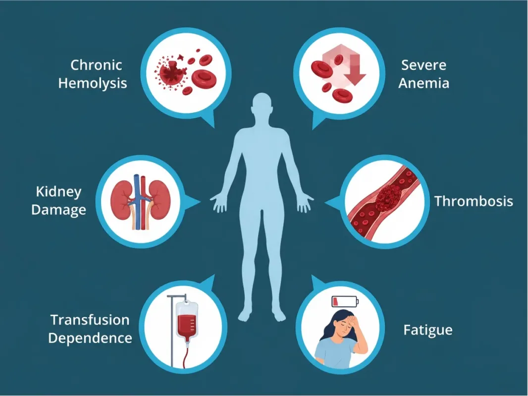 paroxysmal nocturnal hemoglobinuria symptoms