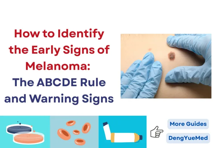 How to Identify the Early Signs of Melanoma: The ABCDE Rule and Warning Signs