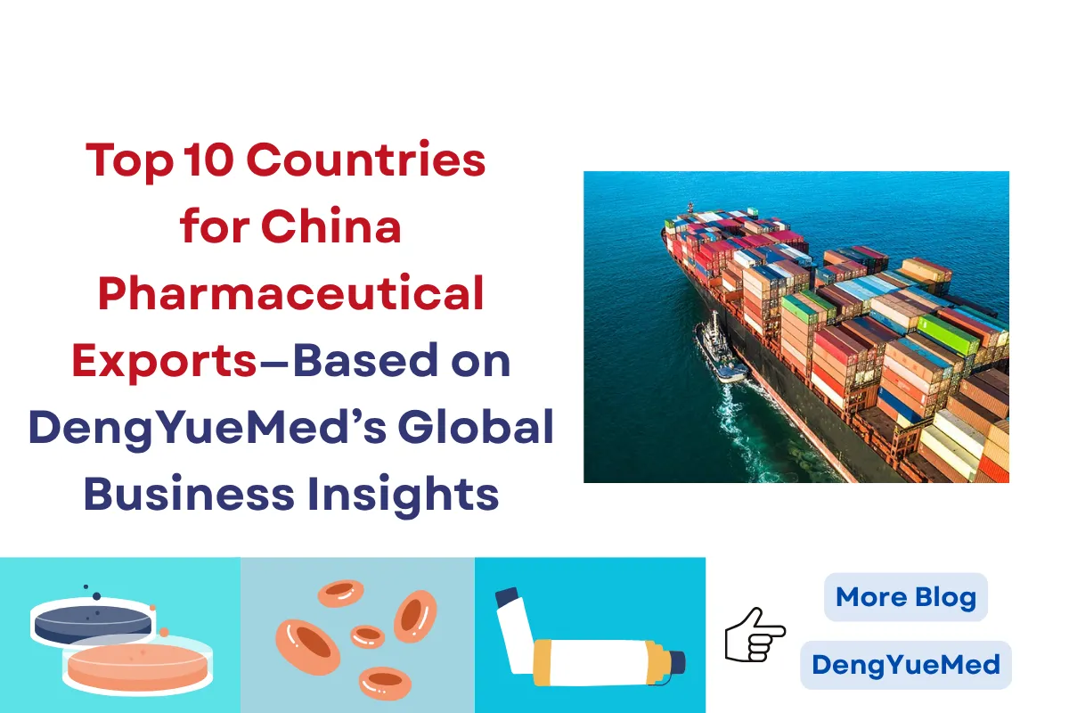 top 10 countries for china pharmaceutical exports